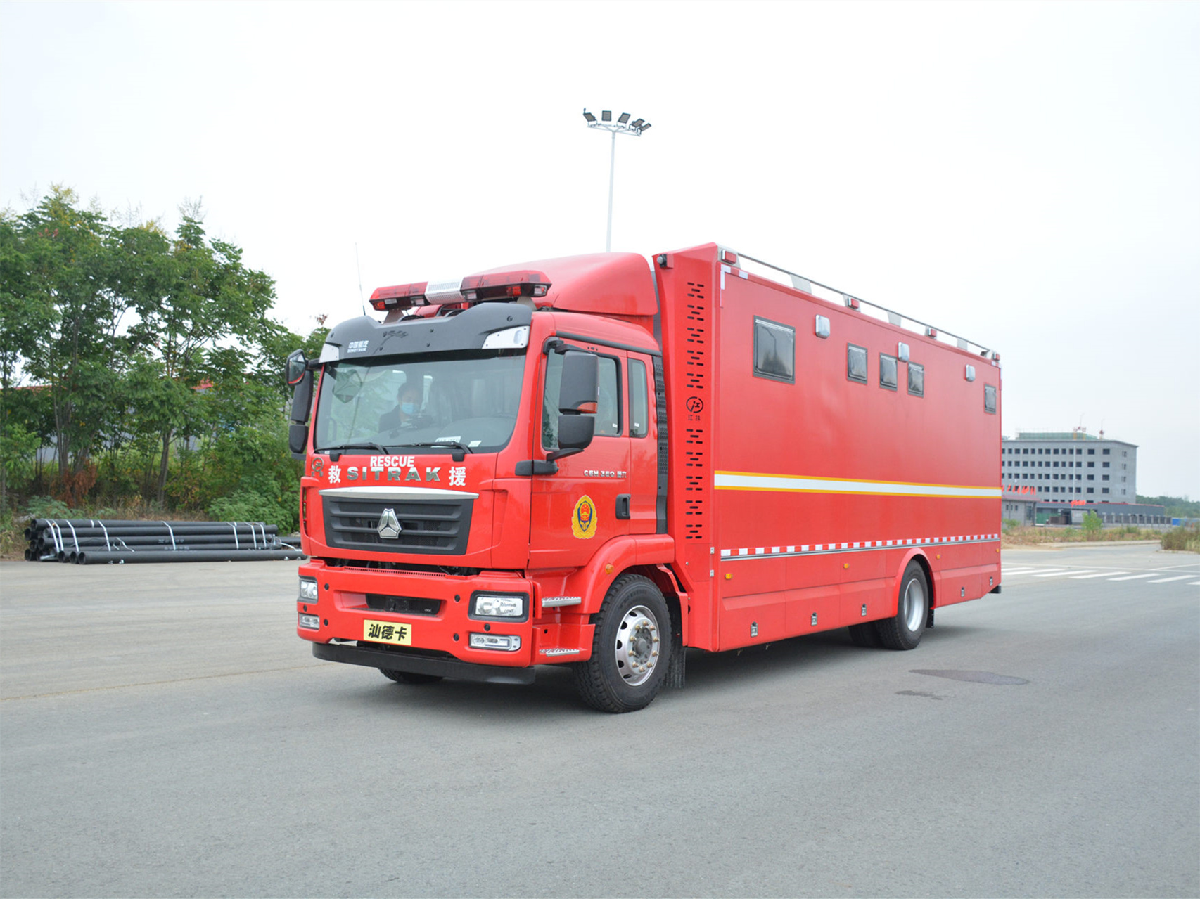 后勤保障淋浴车